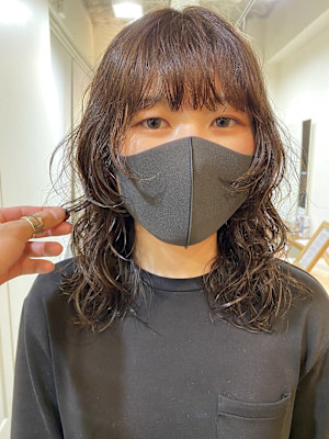 【SATOSHI】クリームパーマとウルフカット