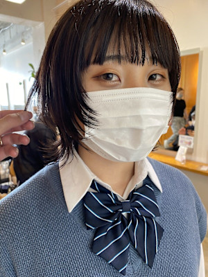 【SATOSHI】ウルフカット×女子高生