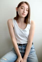 ワンレングス×外ハネミディ