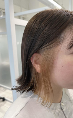 黒髪から作る柔らかベージュ♪