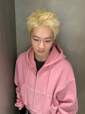 スパイキーショート/ハイトーン/抜きっぱなしブロンド