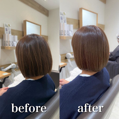 白髪ぼかしハイライトカラー30代40代50代ブルーグレージュ