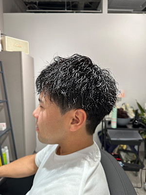 スパイキーショート＋ツイストスパイラルパーマ