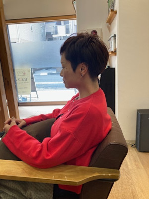 お客様髪質改善データ1461（女性のベリーショート）