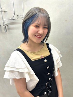 【KARIN】シルバー×ブルー デザインカラー