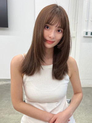 小顔ショコラアッシュヘルシースタイルふんわりカール