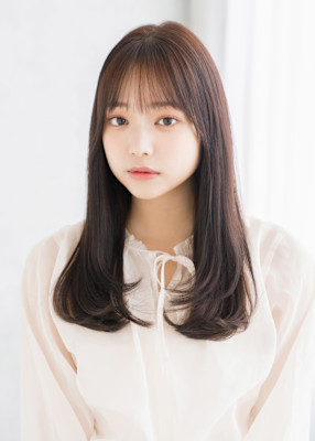 毛先ワンカールで可愛いナチュラルロング♪