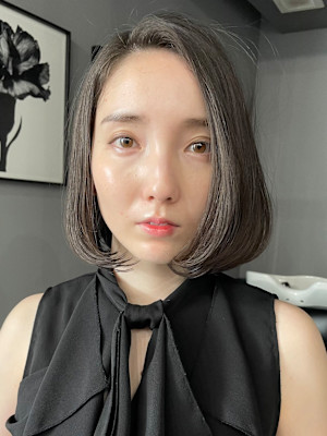 大人丸みボブ