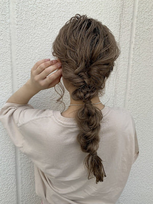 あみおろし結婚式ヘアセット池袋韓国ヘア