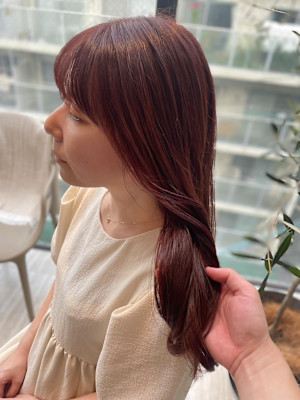 髪質改善＊ピンクブラウン
