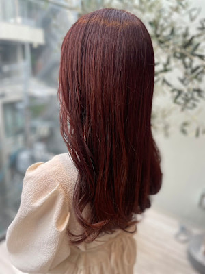 髪質改善＊ピンクブラウン