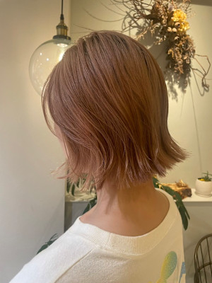 ダブルカラー＊ピンクベージュ