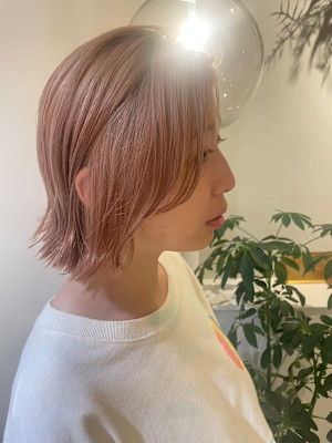 ダブルカラー＊ピンクベージュ