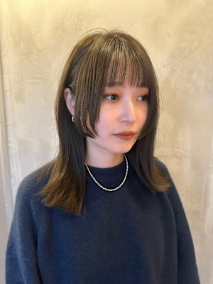 池袋 髪質改善 小顔  姫カット 切りっぱなしボブ♪