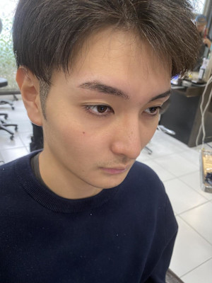 眉フルコース！メンズカット/眉パーマ/アイブロウワックス