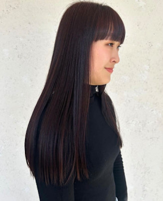 ぱっつんロング