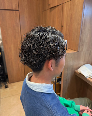 【メンズカット＋スパイラルパーマ】