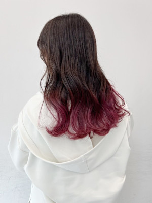 グラデーション　レッド