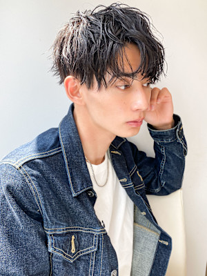 20代30代メンズツイストパーマ束感トラッドオシャレショート