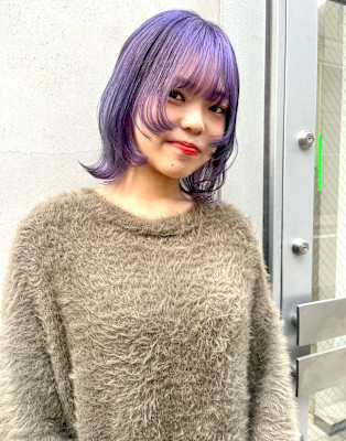 【KARIN】ウルフカット×ラベンダーカラー