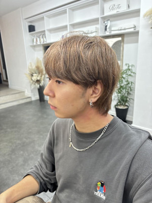 ハイトーンカラー/ベージュカラー/メンズハイトーンカラー