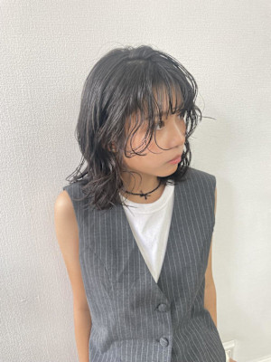 波巻きパーマ/ニュアンスパーマ/レイヤーカット