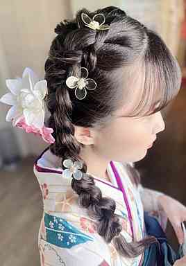 お着物、パーティー、ヘアセット