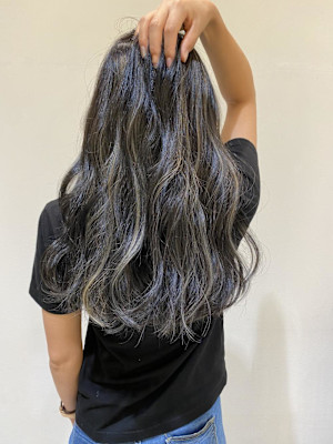 グレージュ×ハイライト