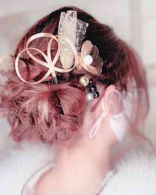 お着物、パーティー、ヘアセット