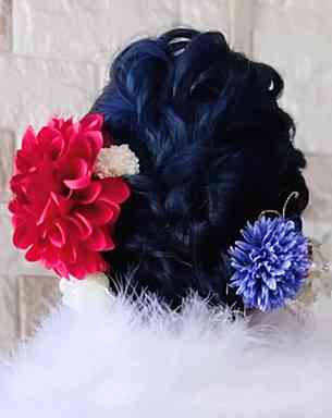 お着物、パーティー、ヘアセット