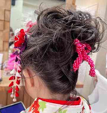 七五三着物ヘアセット