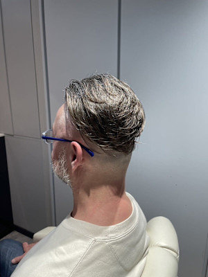 スキンフェード/ハードパート/七三分け