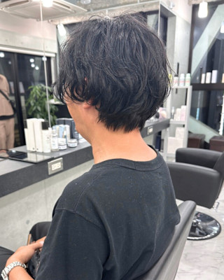 ミディアムパーマヘア