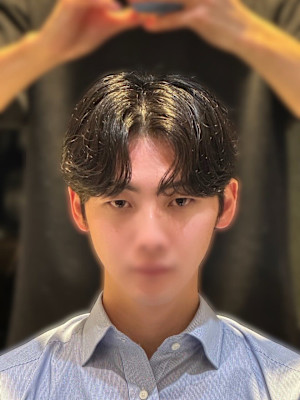 韓国風カルマパーマ 韓国ヘア メンズ 原宿 表参道