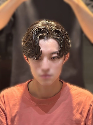 韓国風カルマパーマ 韓国スタイル メンズカット 原宿 表参道