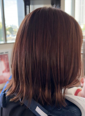 インナー×ピンクブラウン