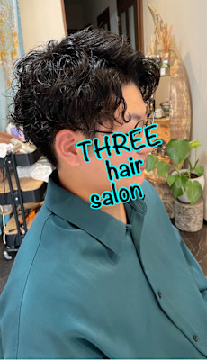 メンズ　縦巻きスパイラルパーマ