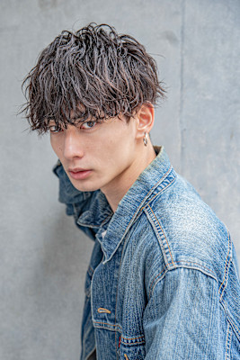 【小久保style】メンズカットツーブロックツイストウルフ