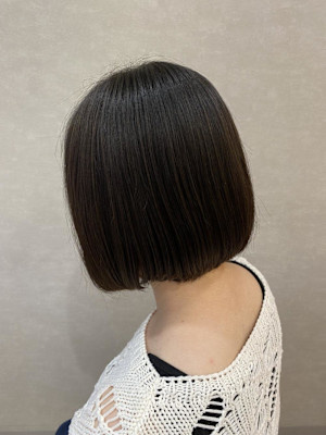 #ぱっつんミニボブ