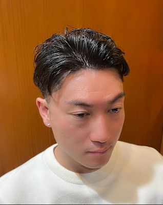 銀座　理容室　フェードカット　バックセット
