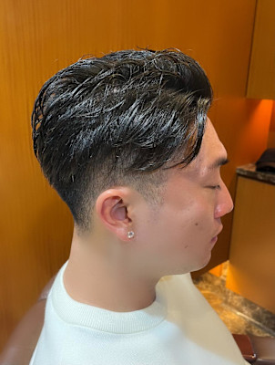 銀座　理容室　フェードカット　メンズカット
