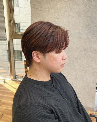 ボルドーカラー　メンズスタイル