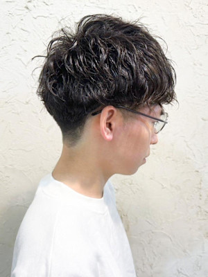 【Flor_戸塚】*メンズパーマ＋マッシュ＋刈り上げ*