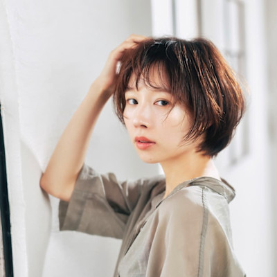 黒髪/ボブルフ/ネビージュ/小顔/ワンレン/○○/髪質改善/