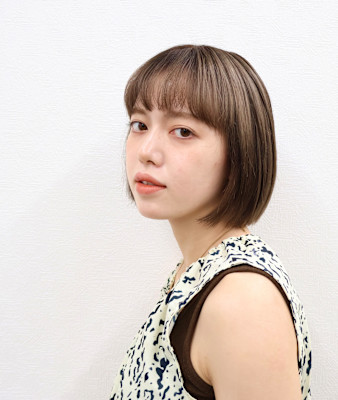 ヘルシーショート/ショートカット/ニュアンスカラー/ココア