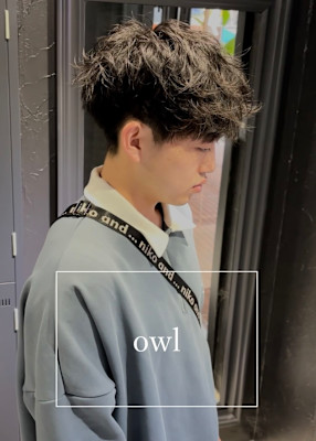 シャドウパーマ×韓国風マッシュ×刈り上げ×スパイラルパーマ