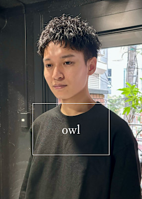 【スパイキーショートバング】刈り上げ/短髪/ピンパーマ/メン