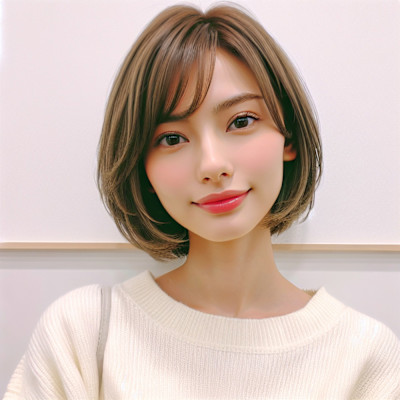ショートボブ/丸みボブ/前髪あり美髪20代30代40代50代