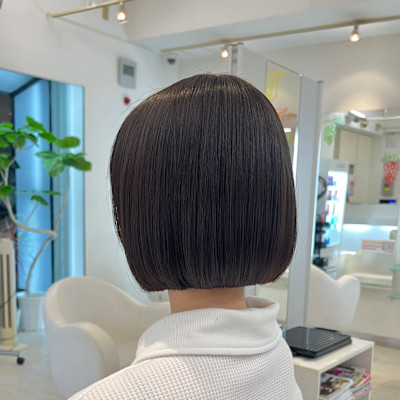 切りっぱなしボブ♪