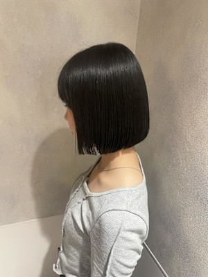 切りっぱなし/ボブヘア/コンパクトボブ
